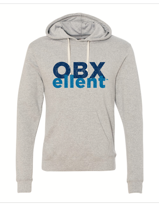 OBXellent™ Adult Distressed Logo Hooded Sweatshirt