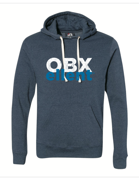 OBXellent™ Adult Distressed Logo Hooded Sweatshirt